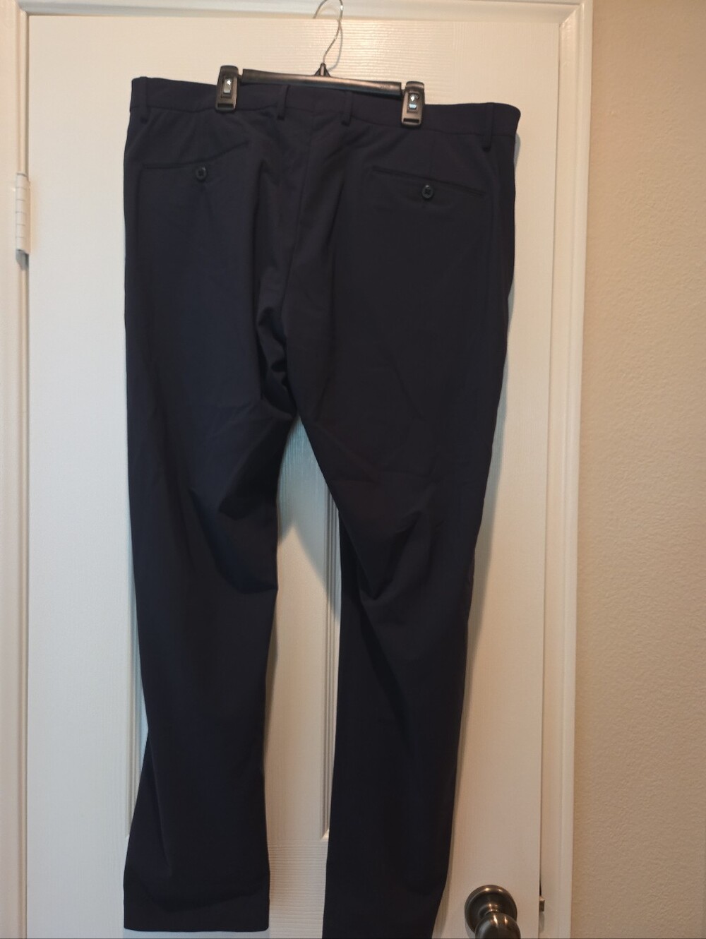 Zanella Active Italy Curtis Pants Mens Sz 38x33 Navy Blue Stretch Active Trouser - Picture 2 of 4